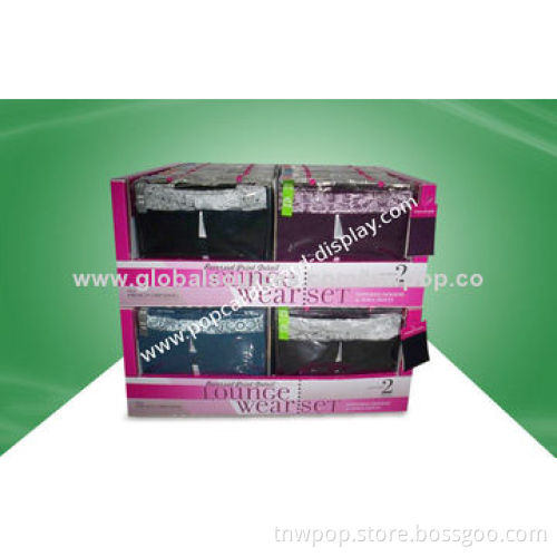PDQ display paper boxes, suitable for underwear & more, customized size and designs are acceptable